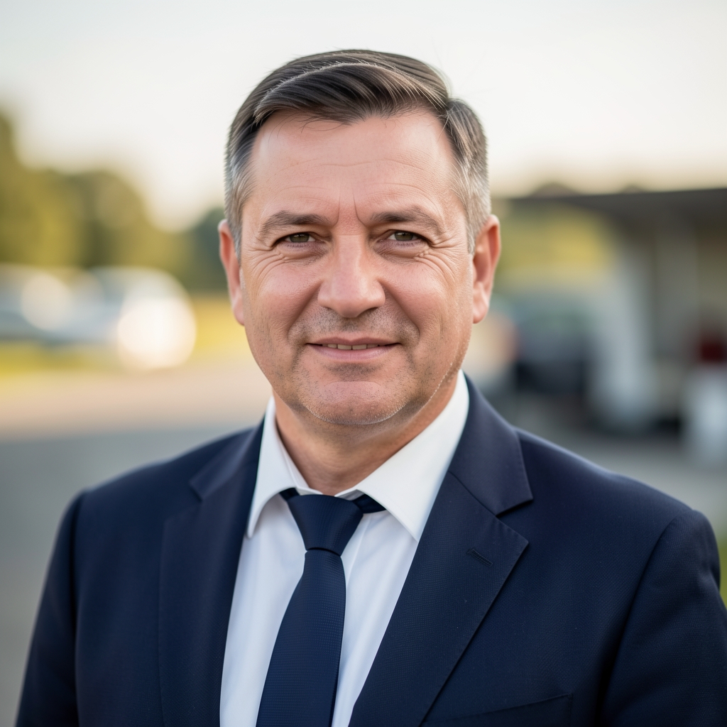 Dragan Nikolić profesionalni vozač iz Subotice portretna fotografija