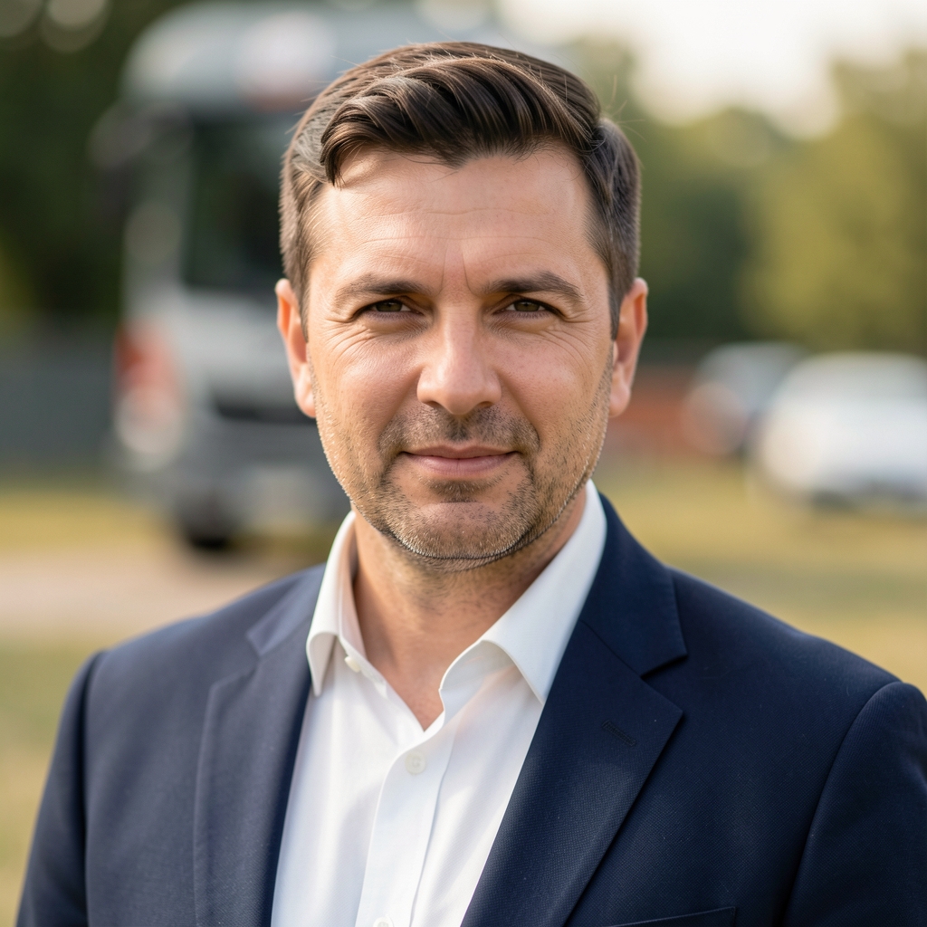 Ivan Kovačević vozač iz Kragujevca portretna fotografija