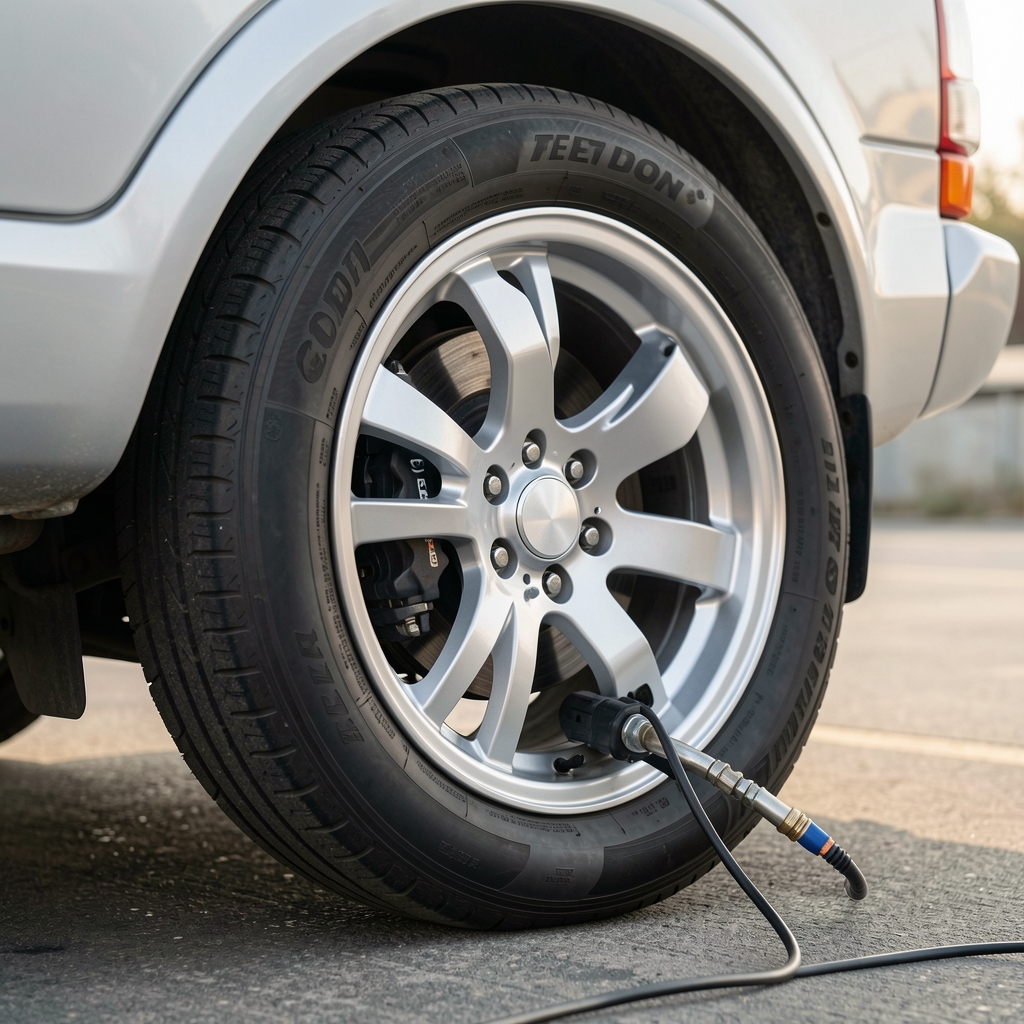 Xiaomi Mi Portable Electric Air Compressor kompaktni mini kompresor srebrene boje koji puni automobilsku gumu