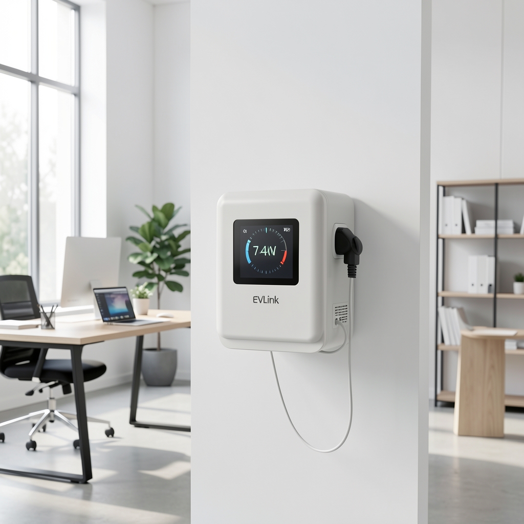Schneider Electric EVLink Smart Wallbox 7.4kW zidni punjač za električno vozilo sivo-bele boje sa LED statusnim indikatorem