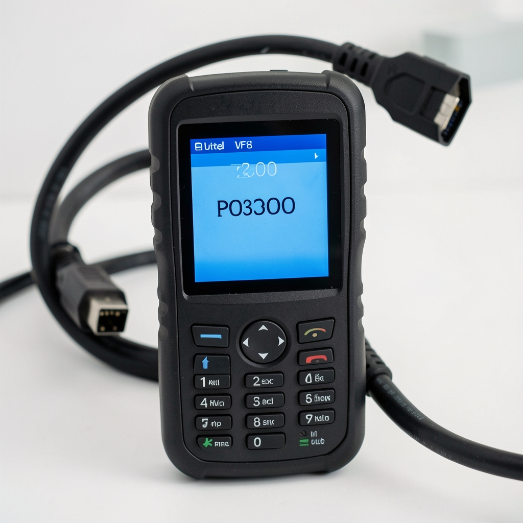 Autel MaxiLink ML629 OBD dijagnostički skener crni sa ekranom i kablom