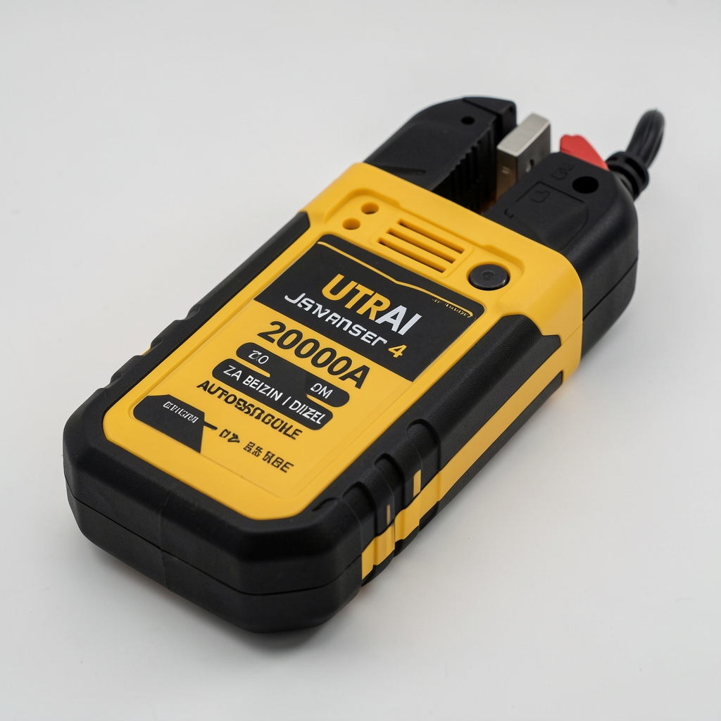UTRAI Jstar 4 prenosni jump starter crno žute boje 2000A za benzin i dizel automobile